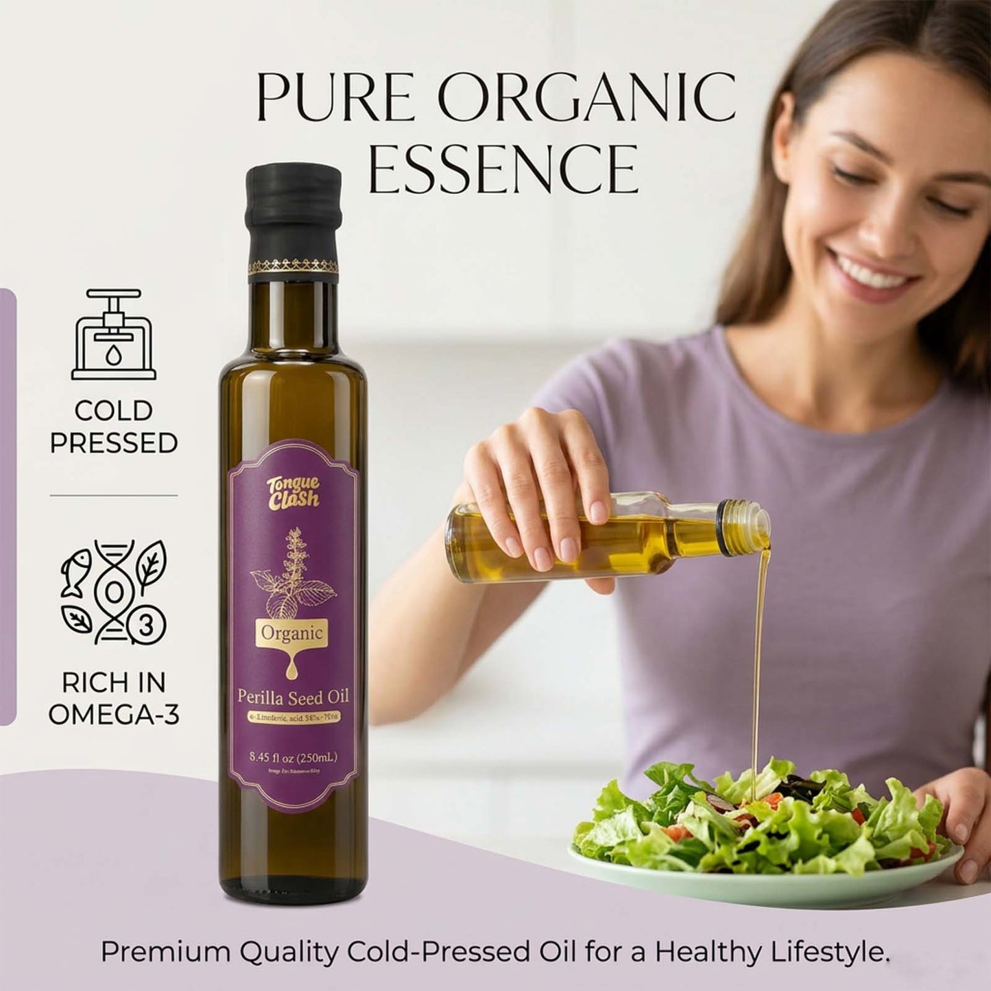 Organic Perilla Seed Oil - 8.8 fl oz
