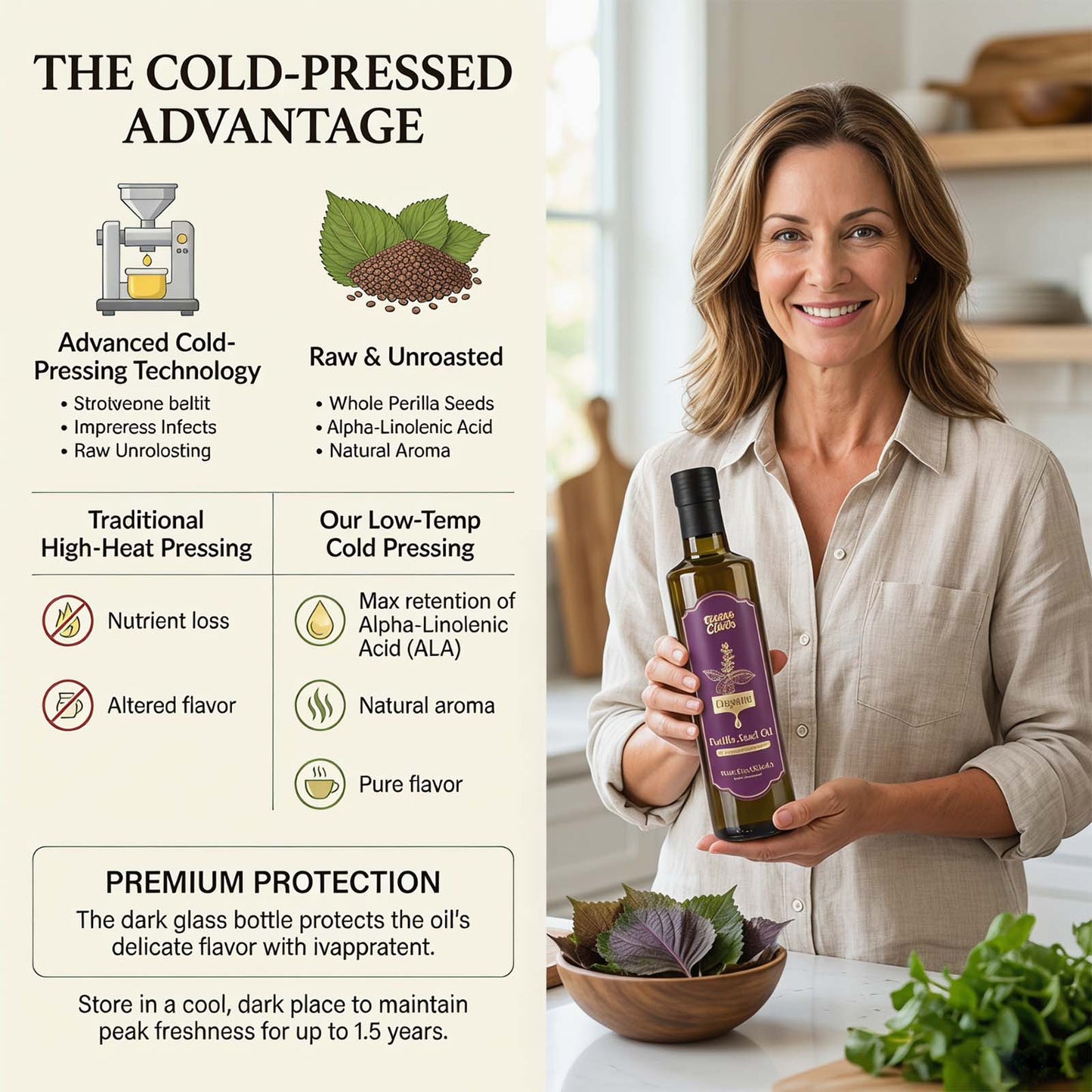 Organic Perilla Seed Oil - 8.8 fl oz